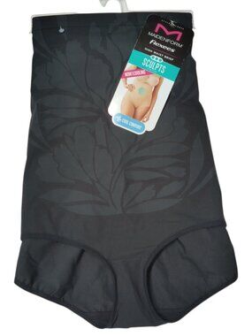 MAIDENFORM FLEXEES SCULPTS HIGH WAIST Body Shaper Brief Girdle Women's 2XL